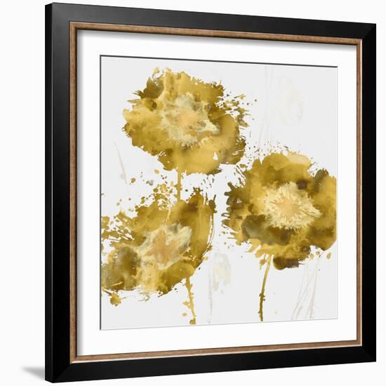 Golden Flower Burst I-Vanessa Austin-Framed Art Print