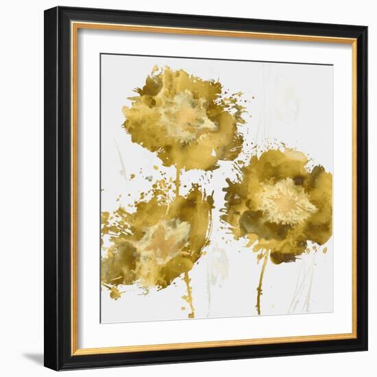 Golden Flower Burst I-Vanessa Austin-Framed Art Print