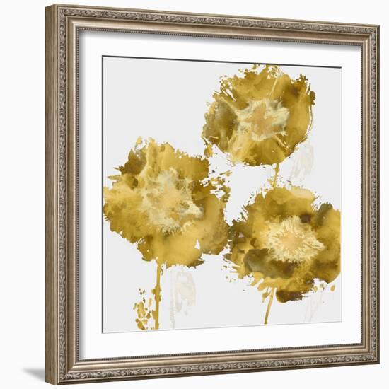 Golden Flower Burst II-Vanessa Austin-Framed Art Print