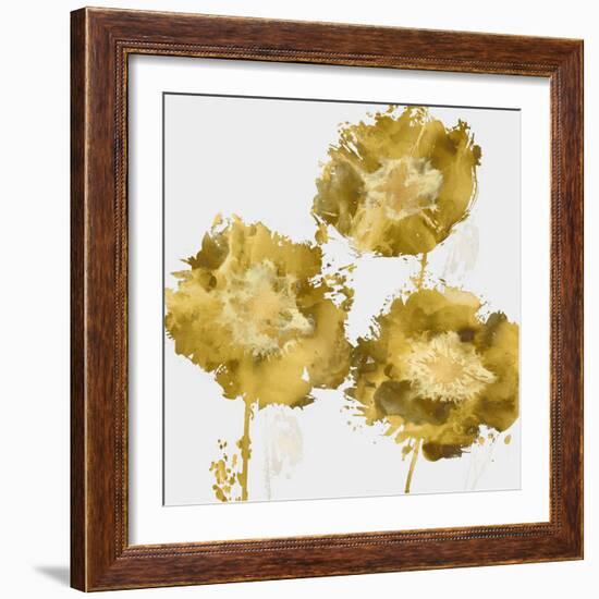 Golden Flower Burst II-Vanessa Austin-Framed Art Print