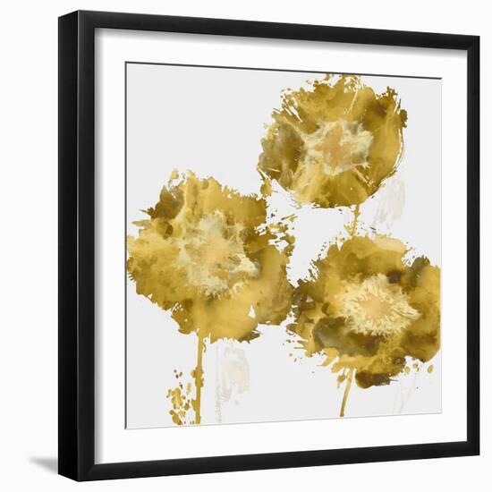 Golden Flower Burst II-Vanessa Austin-Framed Art Print