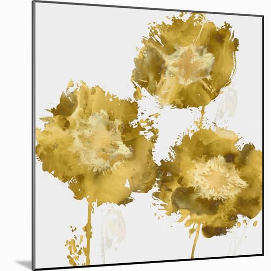 Golden Flower Burst II-Vanessa Austin-Mounted Art Print