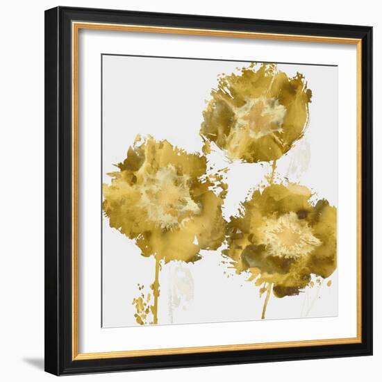 Golden Flower Burst II-Vanessa Austin-Framed Art Print