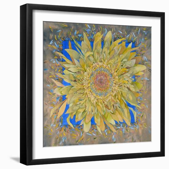 Golden Flower-Sharon Pitts-Framed Giclee Print