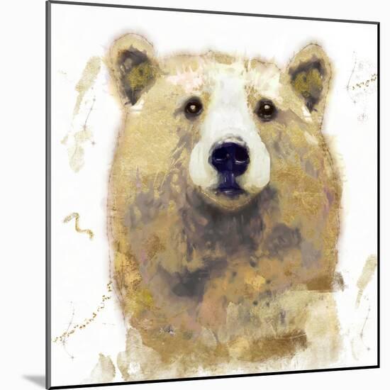 Golden Forest - Bear-null-Mounted Giclee Print