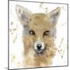 Golden Forest - Fox-null-Mounted Giclee Print