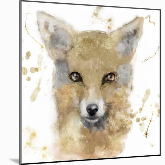 Golden Forest - Fox-null-Mounted Giclee Print