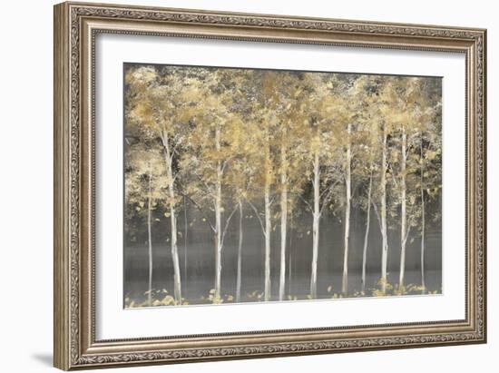 Golden Forest Light-Isabelle Z-Framed Art Print