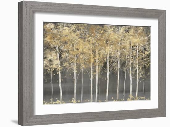 Golden Forest Light-Isabelle Z-Framed Art Print