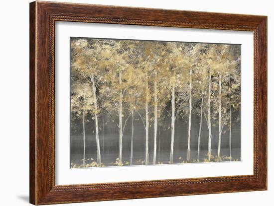 Golden Forest Light-Isabelle Z-Framed Art Print