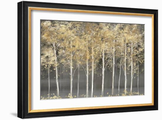 Golden Forest Light-Isabelle Z-Framed Art Print