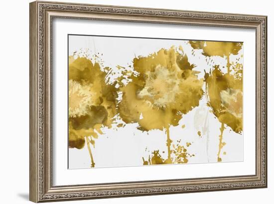 Golden Fower Burst Trio-Vanessa Austin-Framed Art Print