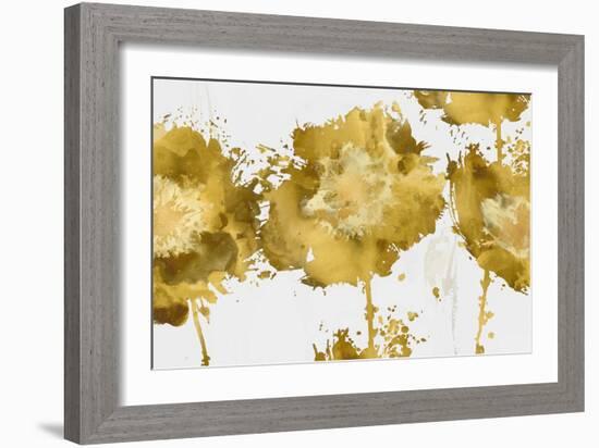 Golden Fower Burst Trio-Vanessa Austin-Framed Art Print