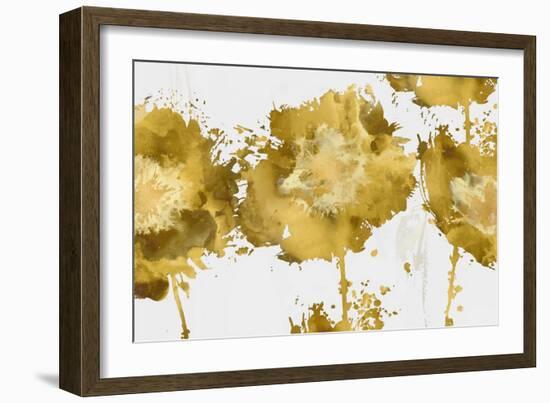 Golden Fower Burst Trio-Vanessa Austin-Framed Art Print