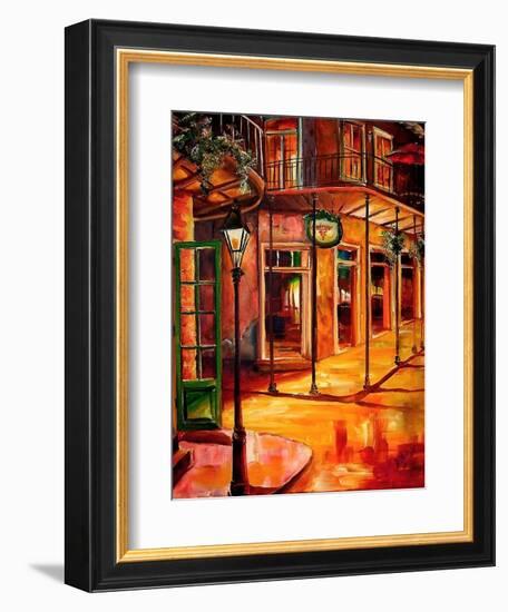 Golden French Quarter-Diane Millsap-Framed Art Print