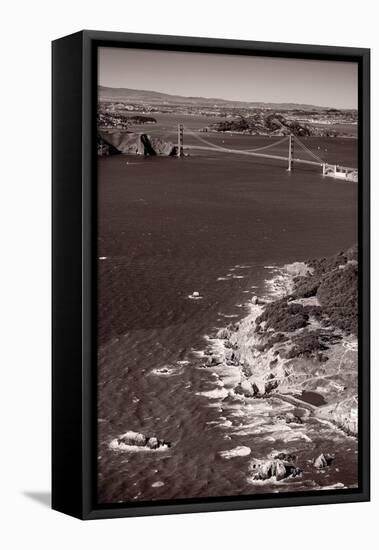Golden Gate Aloft BW-Steve Gadomski-Framed Premier Image Canvas