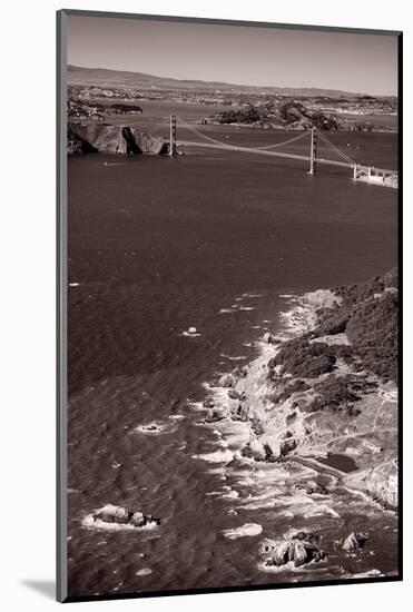 Golden Gate Aloft BW-Steve Gadomski-Mounted Photographic Print