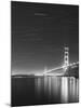 Golden Gate and Stars BW-Moises Levy-Mounted Photographic Print