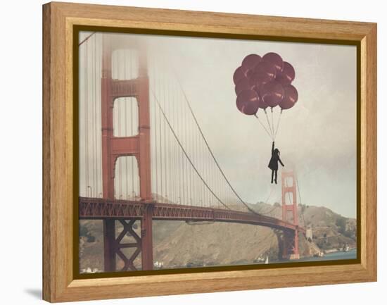 Golden Gate Ballons-Ashley Davis-Framed Stretched Canvas