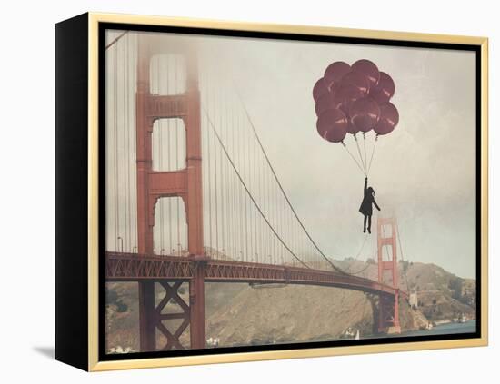 Golden Gate Ballons-Ashley Davis-Framed Stretched Canvas