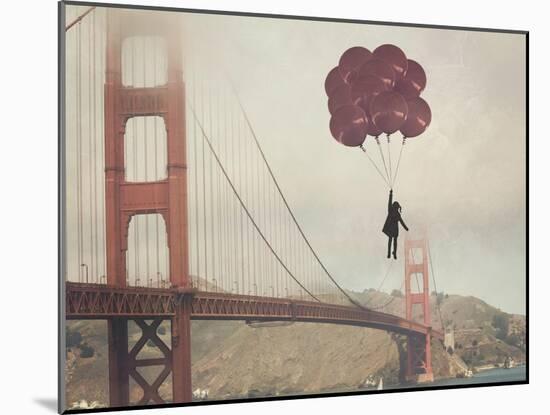 Golden Gate Ballons-Ashley Davis-Mounted Art Print