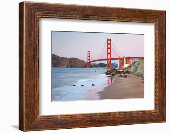 Golden Gate Bridge after Sunset, San Francisco-sborisov-Framed Photographic Print