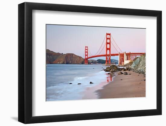 Golden Gate Bridge after Sunset, San Francisco-sborisov-Framed Photographic Print