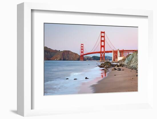 Golden Gate Bridge after Sunset, San Francisco-sborisov-Framed Photographic Print