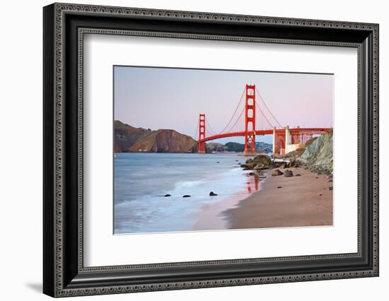 Golden Gate Bridge after Sunset, San Francisco-sborisov-Framed Photographic Print