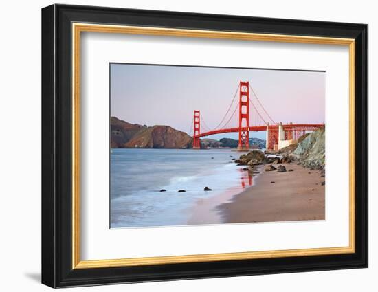 Golden Gate Bridge after Sunset, San Francisco-sborisov-Framed Photographic Print