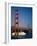 Golden Gate Bridge and Cruise Ship, San Francisco, California, USA-Steve Vidler-Framed Photographic Print