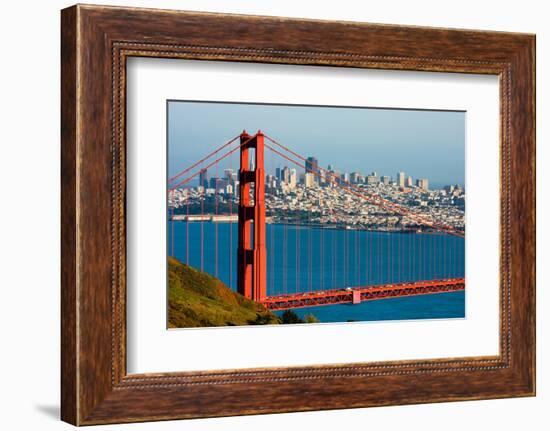 Golden Gate Bridge and Downtown San Francisco-Andy777-Framed Photographic Print