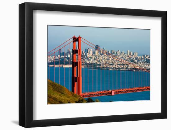 Golden Gate Bridge and Downtown San Francisco-Andy777-Framed Photographic Print