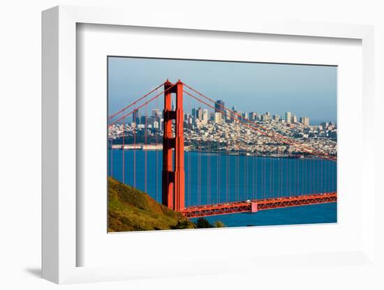 Golden Gate Bridge and Downtown San Francisco-Andy777-Framed Photographic Print