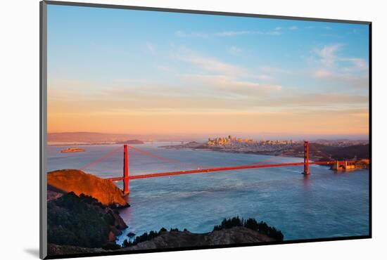 Golden Gate Bridge and San Francisco at Sunset-Andy777-Mounted Photographic Print