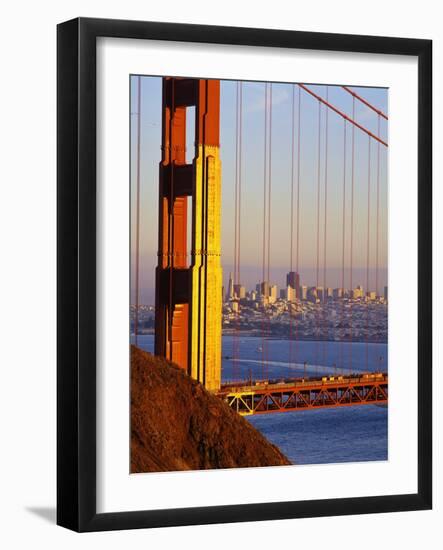 Golden Gate Bridge and San Francisco Skyline-Paul Souders-Framed Photographic Print