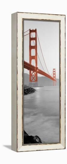 Golden Gate Bridge at Dawn (A)-Alan Blaustein-Framed Premier Image Canvas