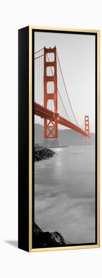 Golden Gate Bridge at Dawn (A)-Alan Blaustein-Framed Premier Image Canvas