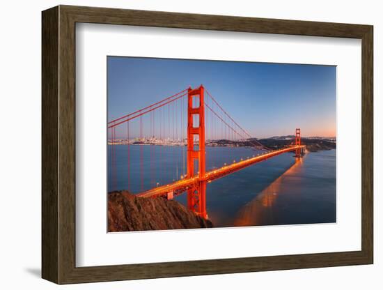 Golden Gate Bridge at Dusk, Sun Francisco-sborisov-Framed Photographic Print