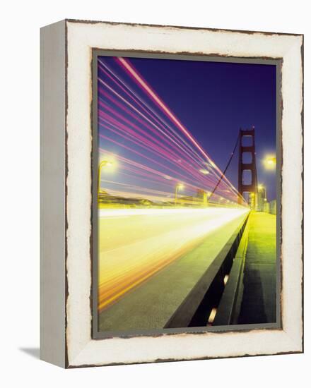 Golden Gate Bridge at Night, San Francisco, California-Mark Gibson-Framed Premier Image Canvas