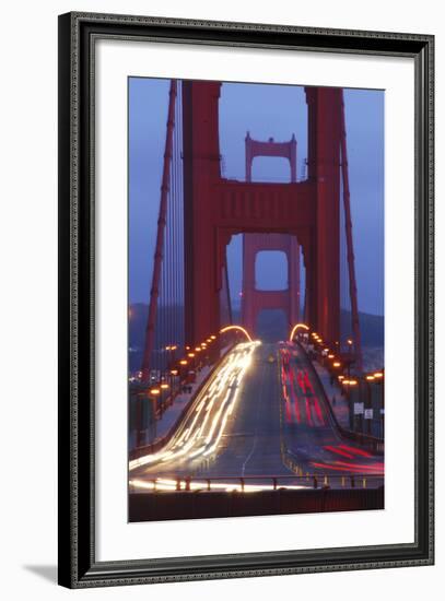 Golden Gate Bridge at Night, San Francisco, California-Anna Miller-Framed Photographic Print