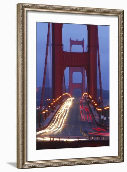 Golden Gate Bridge at Night, San Francisco, California-Anna Miller-Framed Photographic Print