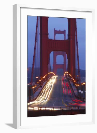 Golden Gate Bridge at Night, San Francisco, California-Anna Miller-Framed Photographic Print