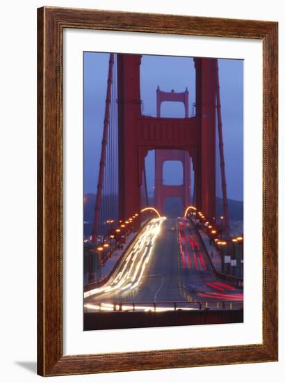 Golden Gate Bridge at Night, San Francisco, California-Anna Miller-Framed Photographic Print