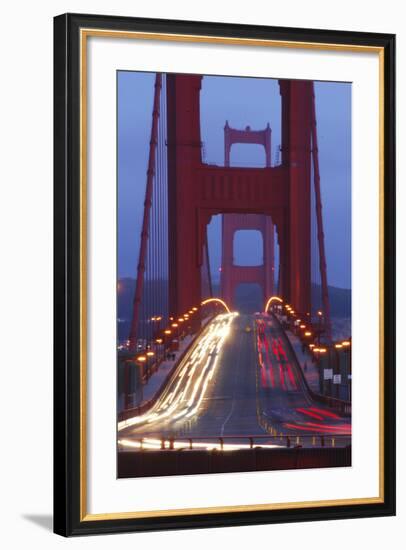 Golden Gate Bridge at Night, San Francisco, California-Anna Miller-Framed Photographic Print