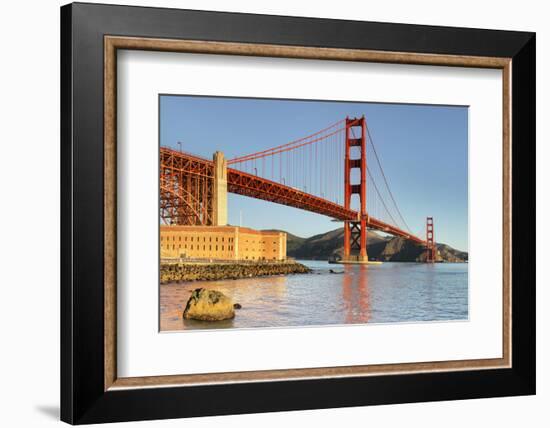 Golden Gate Bridge at sunrise, San Francisco Bay, California-Markus Lange-Framed Photographic Print