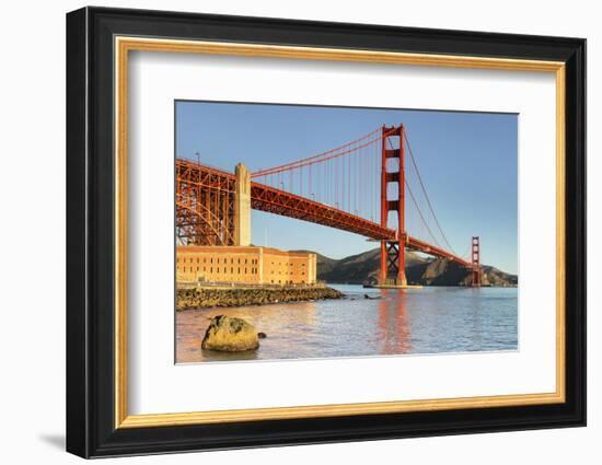 Golden Gate Bridge at sunrise, San Francisco Bay, California-Markus Lange-Framed Photographic Print