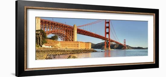 Golden Gate Bridge at sunrise, San Francisco Bay, California-Markus Lange-Framed Photographic Print