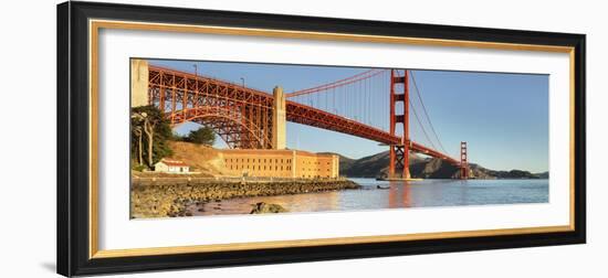 Golden Gate Bridge at sunrise, San Francisco Bay, California-Markus Lange-Framed Photographic Print