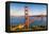 Golden Gate Bridge at Sunset, Sun Francisco-sborisov-Framed Premier Image Canvas
